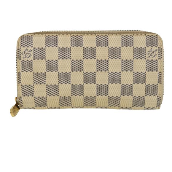 LOUIS VUITTON Damier Azur Zippy Wallet Long Wallet LV Auth - Picture 1 of 16